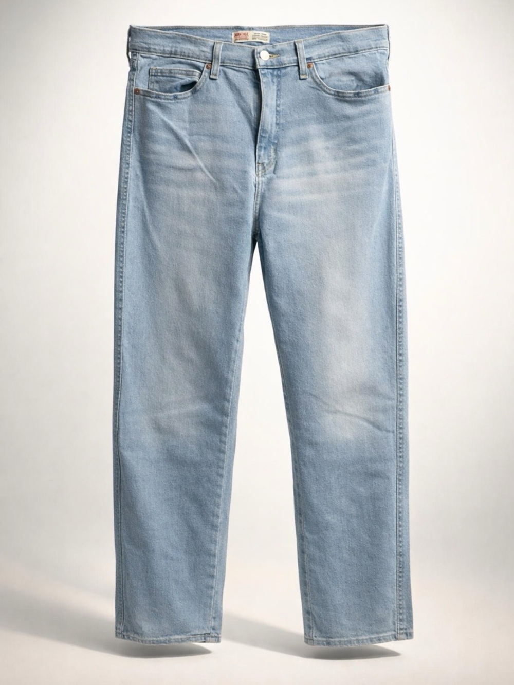 Levi's Light Wash High-Rise Straight Jeans